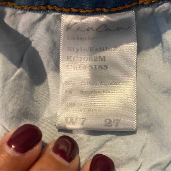 KanCan Cuff Rolled shorts Sz 27 - Picture 8 of 8